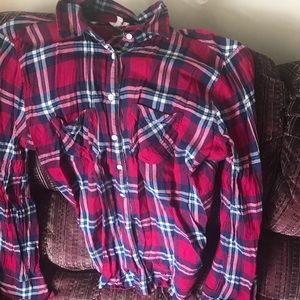 Aeropostale button down flannel large